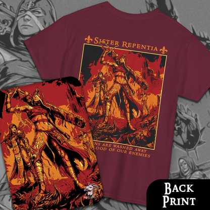 Sister Repentia - Adepta Sororitas | Back Print T-Shirt