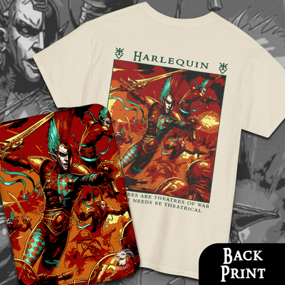 Harlequin - Warhammer 40k | Back Print T-Shirt