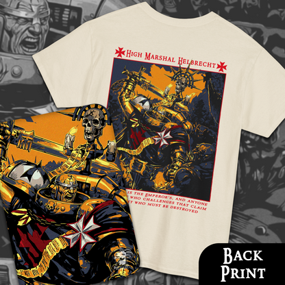 High Marshal Helbrecht - Black Templars | Back Print T-Shirt