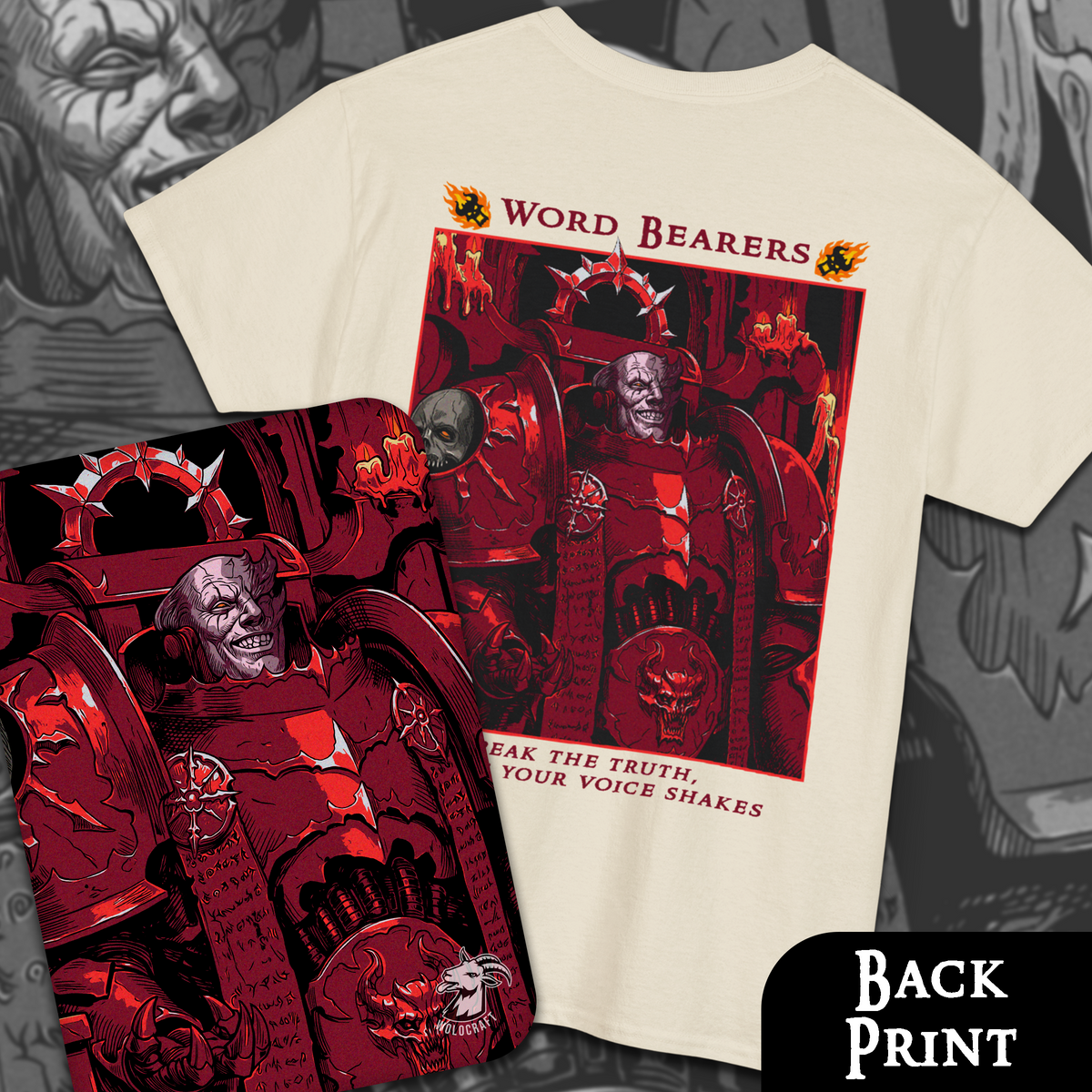 Word Bearers - Speak The Truth | Back Print T-Shirt