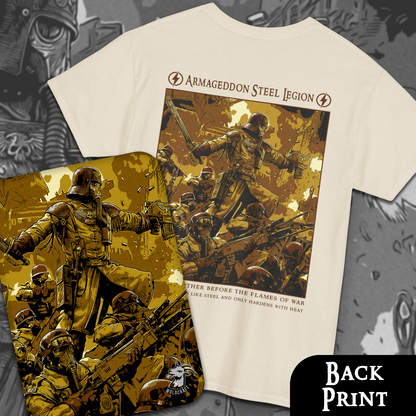 Armageddon Steel Legion | Back Print T-Shirt