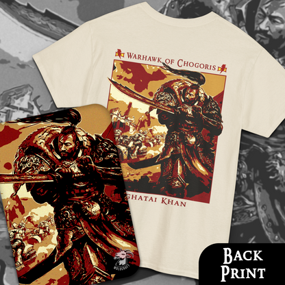 Jaghatai Khan - Warhawk of Chogoris | Back Print T-Shirt