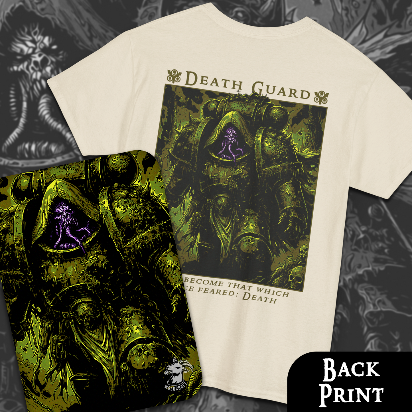 Death Guard - I Once Feared: Death | Back Print T-Shirt
