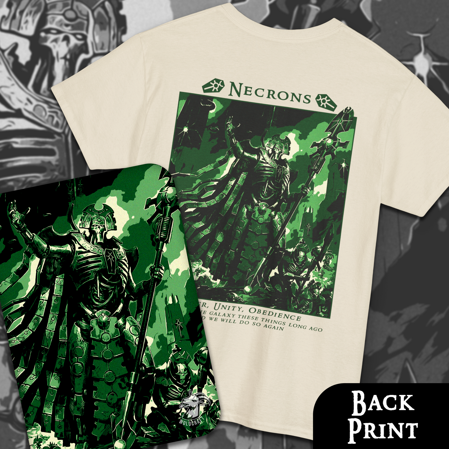 Necrons - Warhammer40k | Back Print T-Shirt