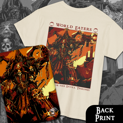 World Eaters - Skull Throne | Back Print T-Shirt