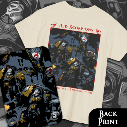 Red Scorpions - Warhammer 40k | Back Print T-Shirt