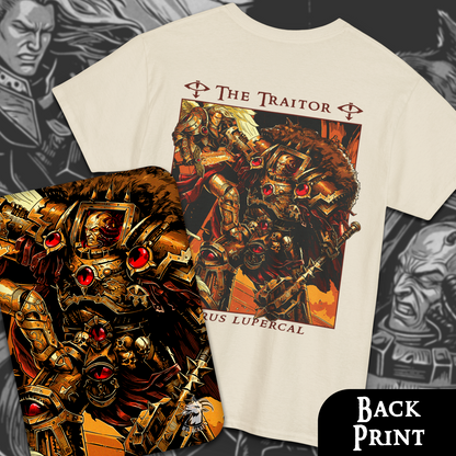 Horus Lupercal - The Traitor | Back Print T-Shirt