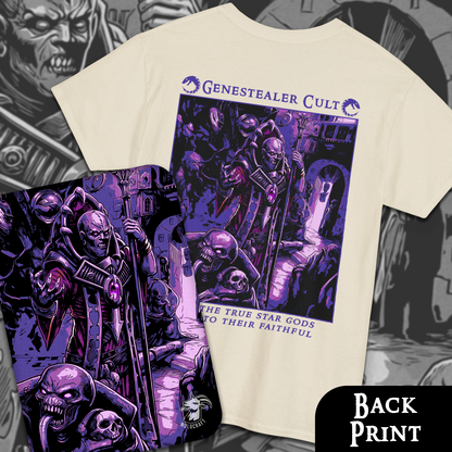 Genestealer Cult - True Star Gods | Back Print T-Shirt
