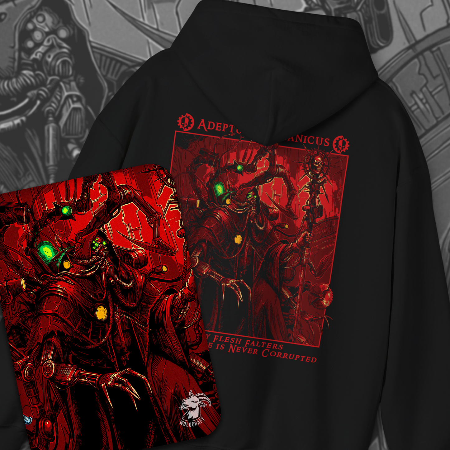 Adeptus Mechanicus - Only Flesh Falters | Hoodie