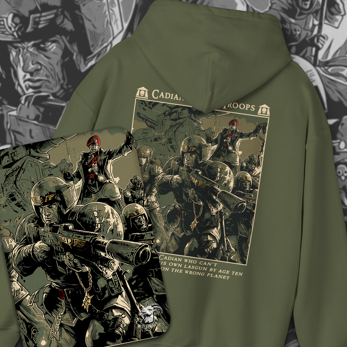 Cadian Shock Troops - Astra Militarum | Hoodie
