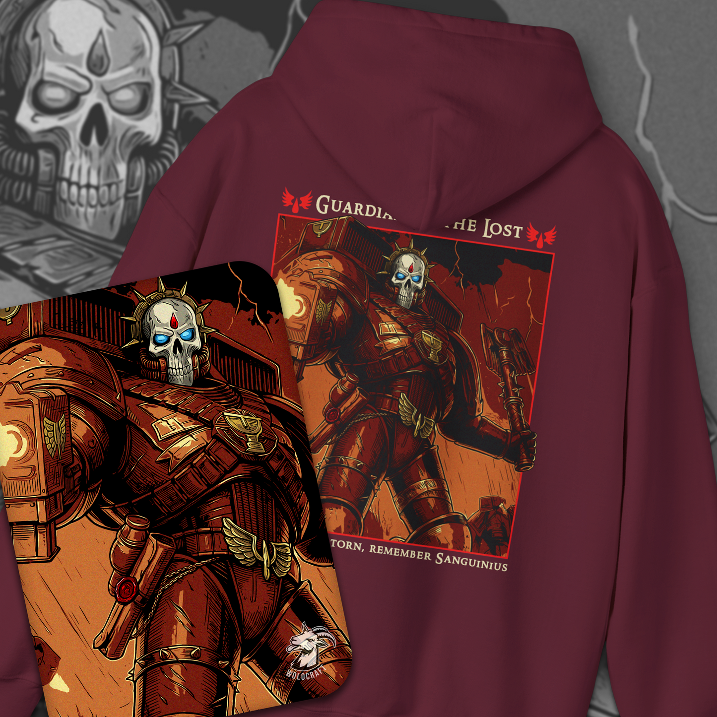 Chaplain Lemartes - Blood Angels | Hoodie