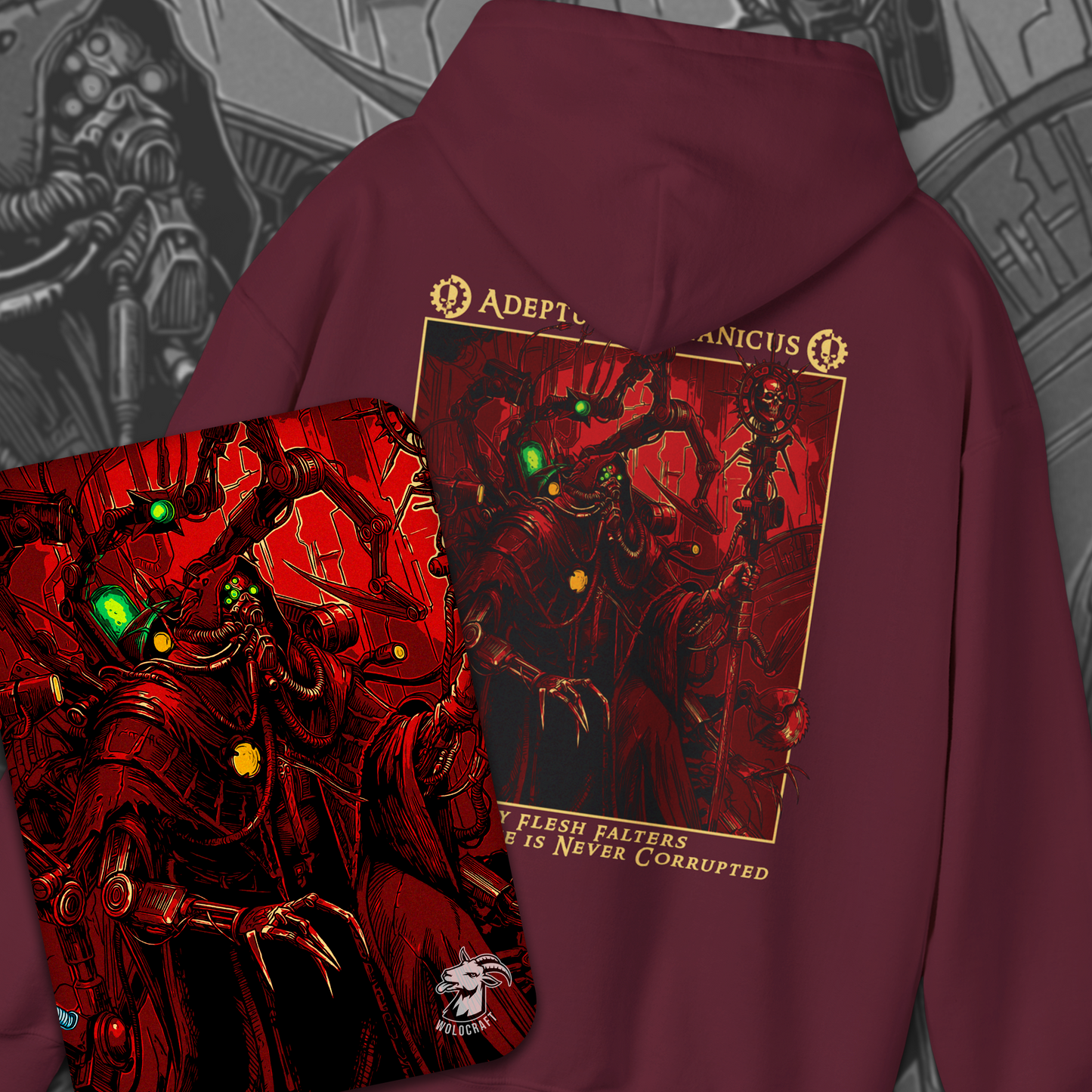 Adeptus Mechanicus - Only Flesh Falters | Hoodie