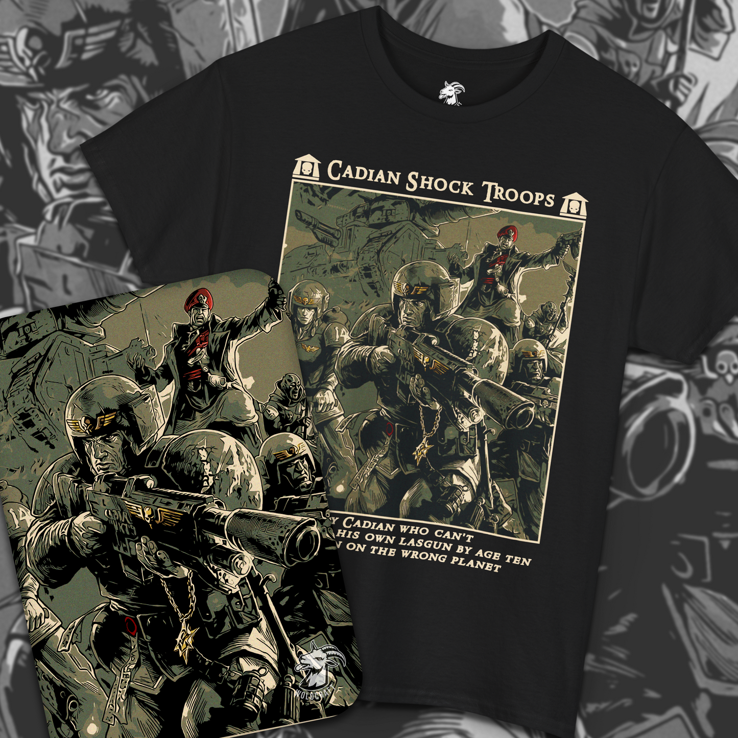 Cadian Shock Troops - Astra Militarum | T-Shirt