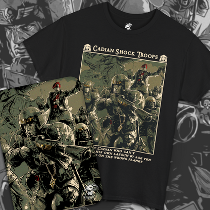 Cadian Shock Troops - Astra Militarum | T-Shirt