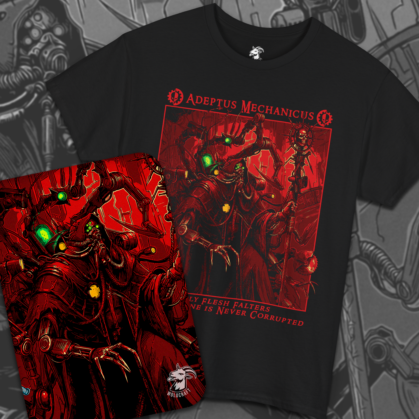 Adeptus Mechanicus - Only Flesh Falters | T-Shirt