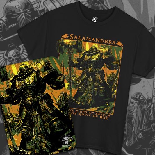 Salamanders - Into The Fires Of Battle | T-Shirt
