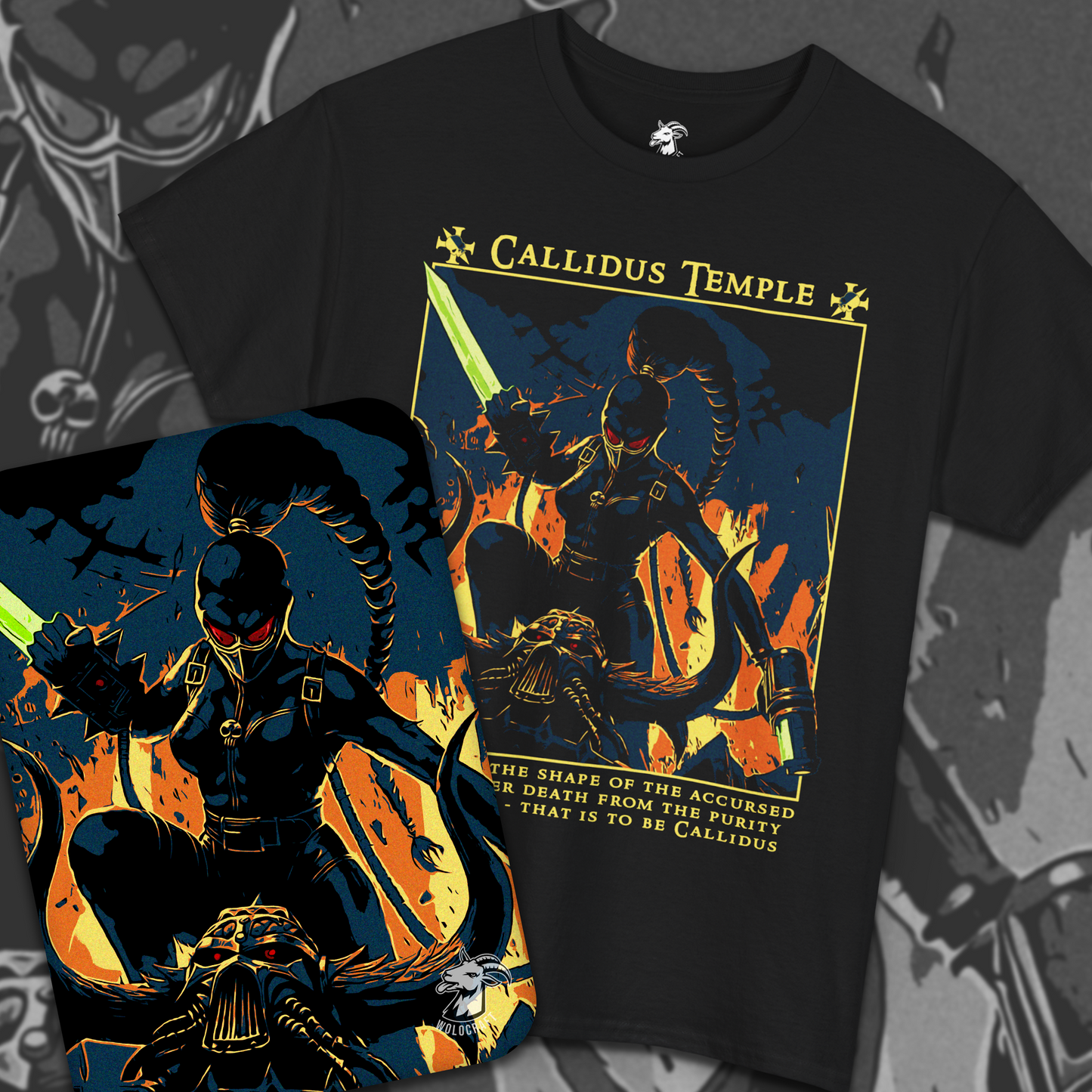 Callidus Temple - Officio Assassinorum | Back Print T-Shirt