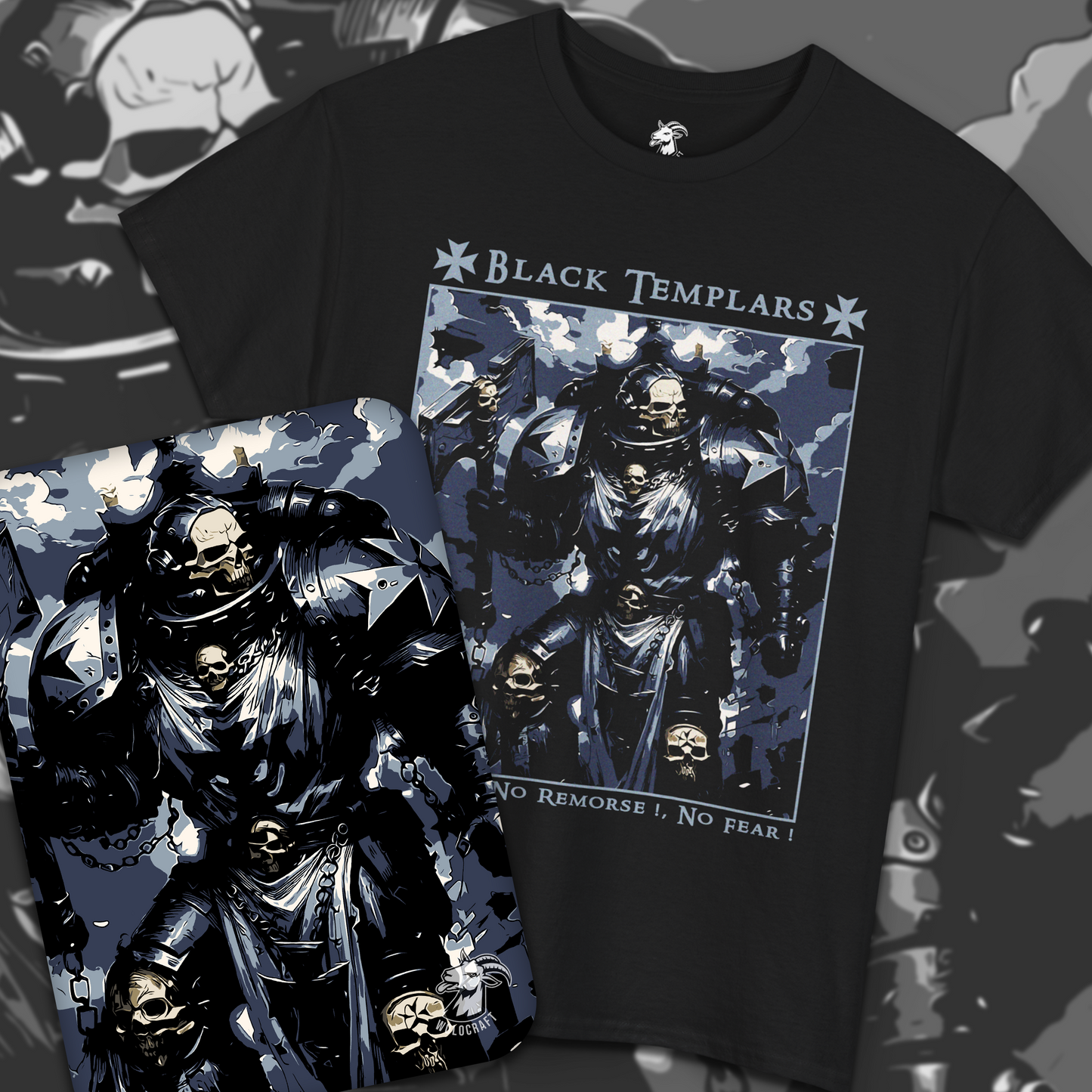 Black Templars - No Pity, No Remorse, No Fear | T-Shirt