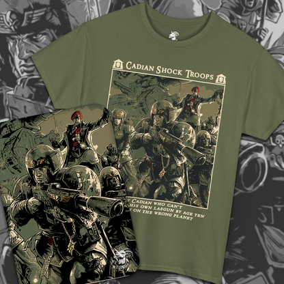 Cadian Shock Troops - Astra Militarum | T-Shirt