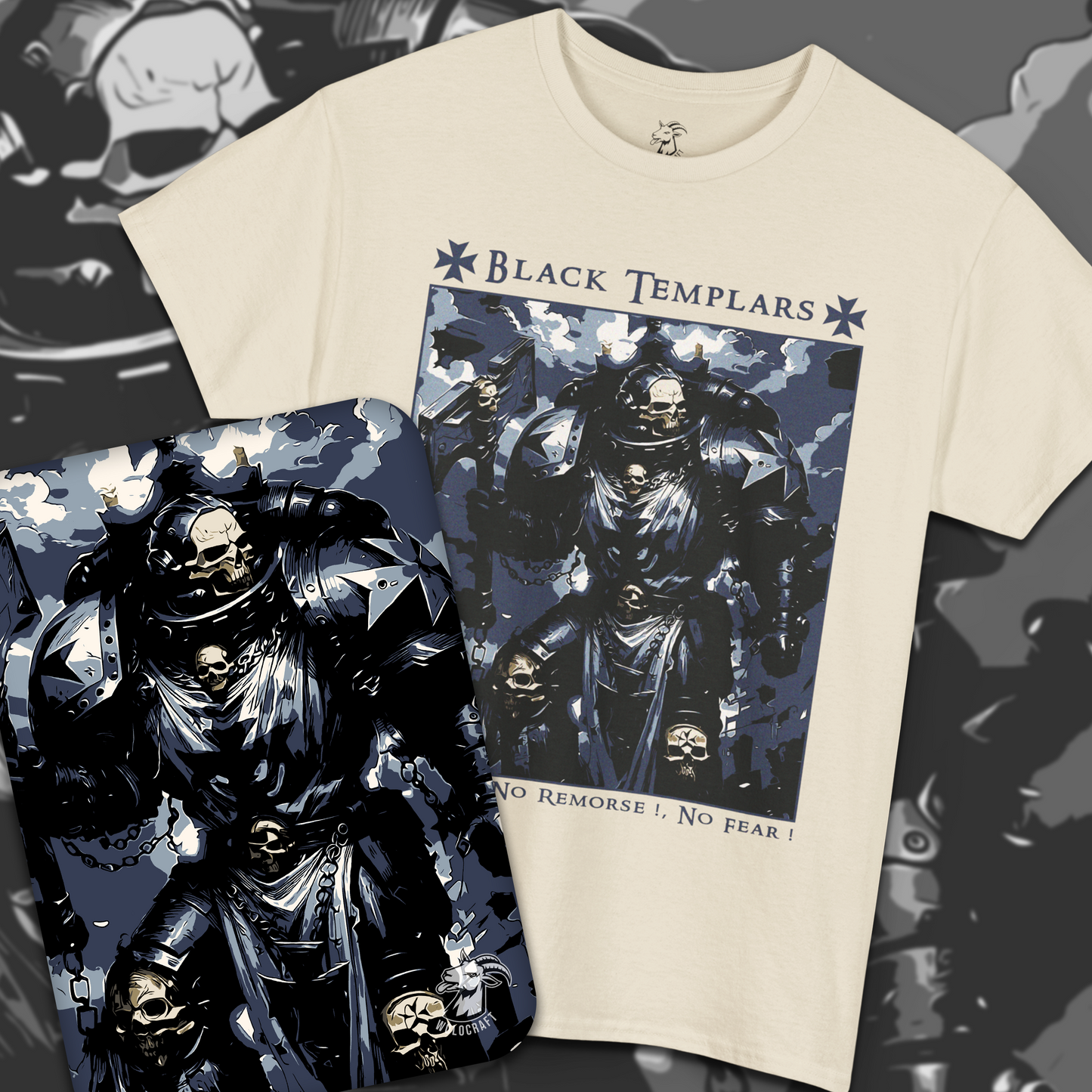 Black Templars - No Pity, No Remorse, No Fear | T-Shirt