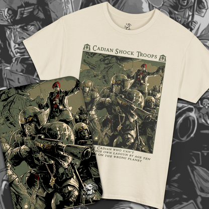 Cadian Shock Troops - Astra Militarum | T-Shirt