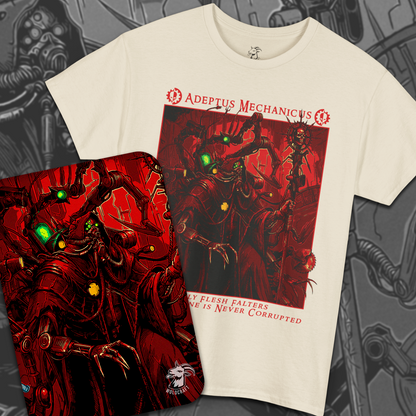 Adeptus Mechanicus - Only Flesh Falters | T-Shirt