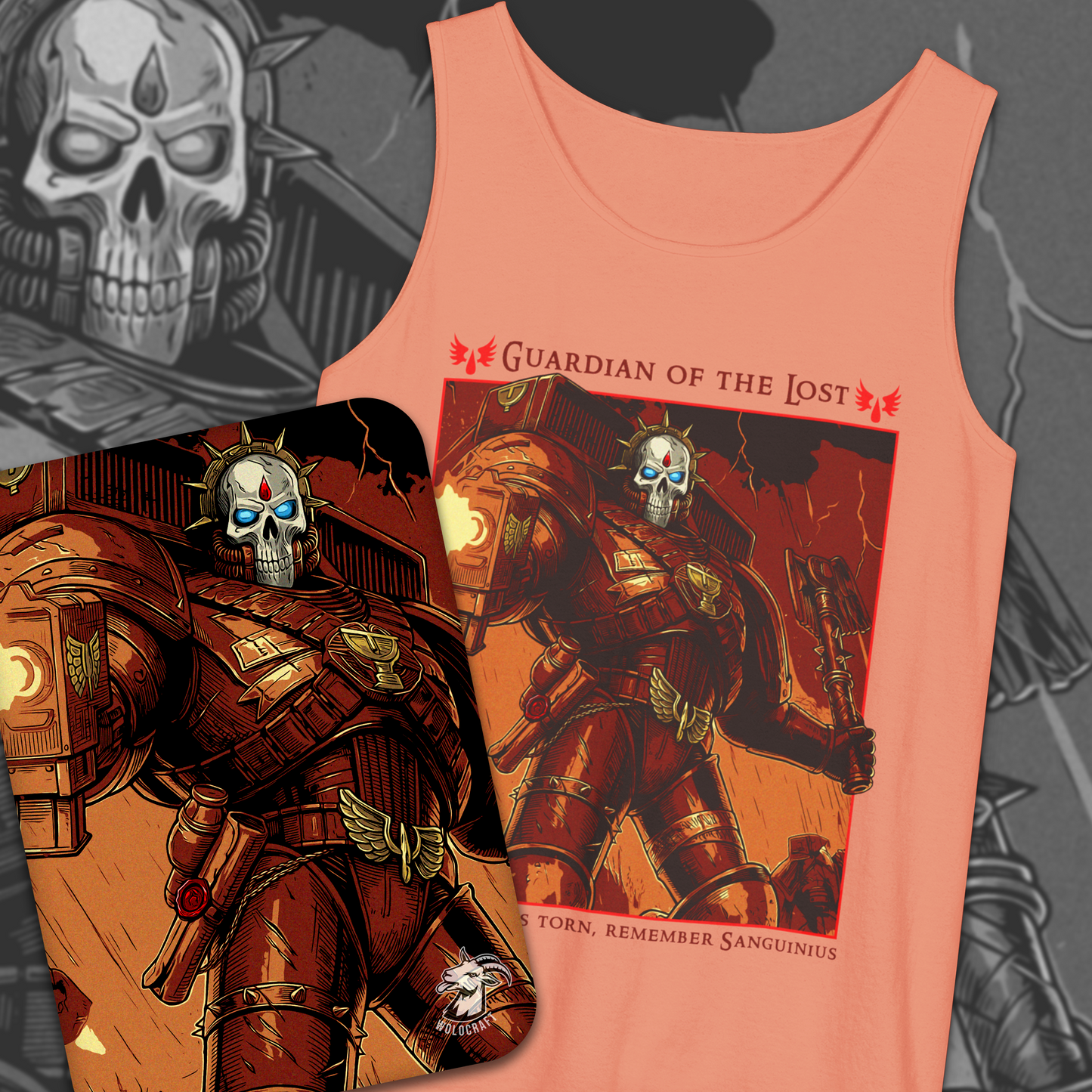 Chaplain Lemartes - Blood Angels | Tank Top