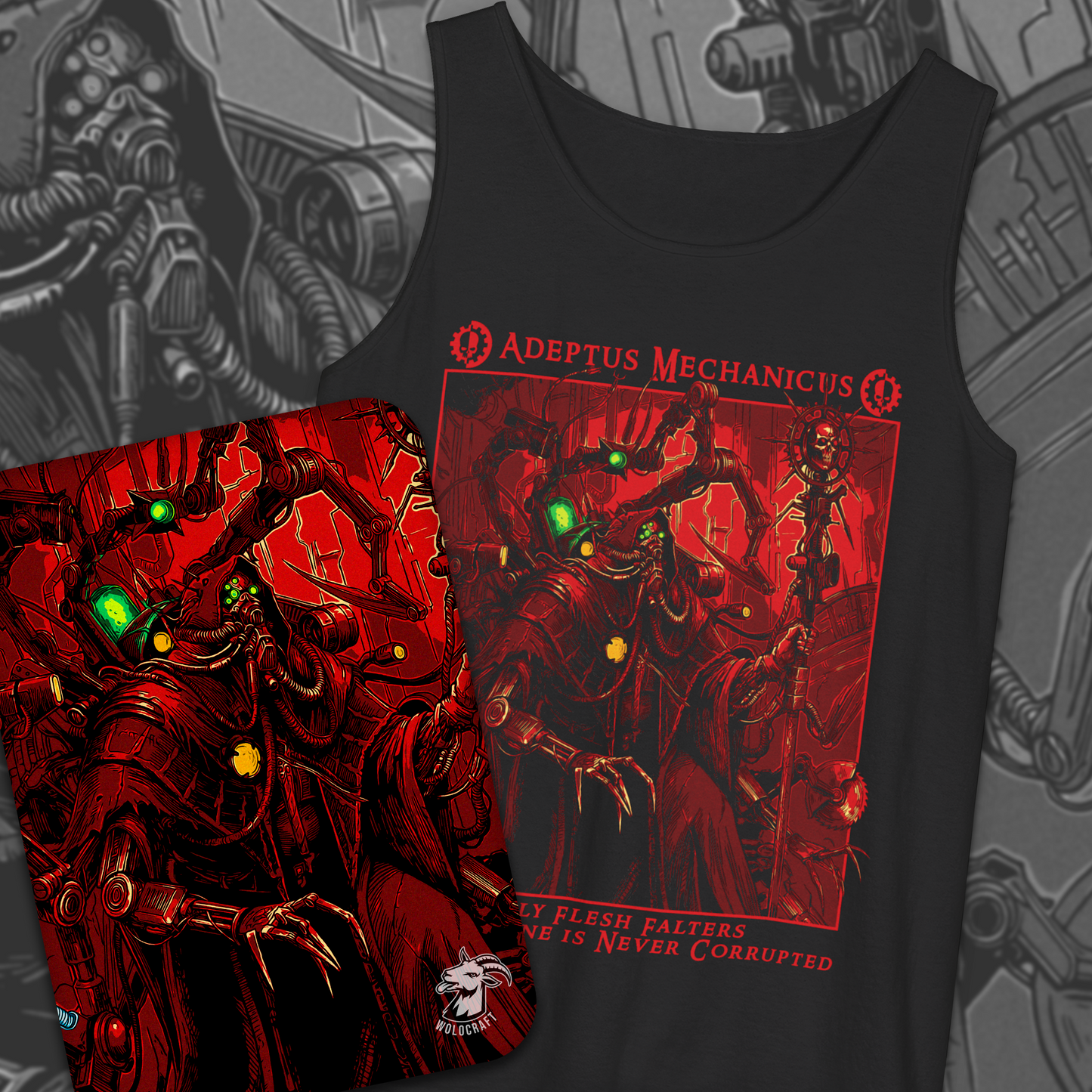 Adeptus Mechanicus - Only Flesh Falters | Tank Top
