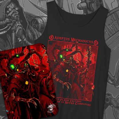 Adeptus Mechanicus - Only Flesh Falters | Tank Top