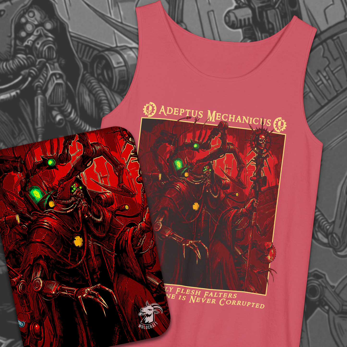 Adeptus Mechanicus - Only Flesh Falters | Tank Top