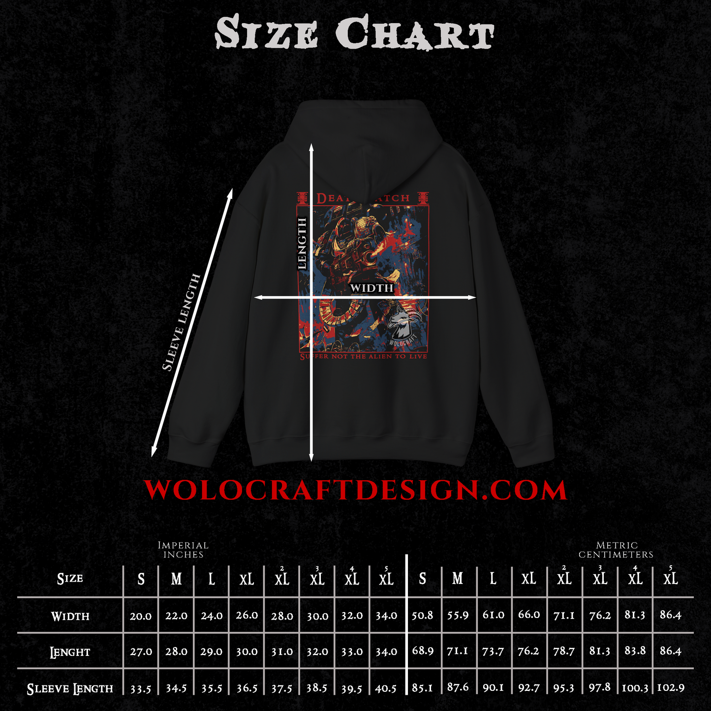 "Suffer not the alien to live" Hoodie