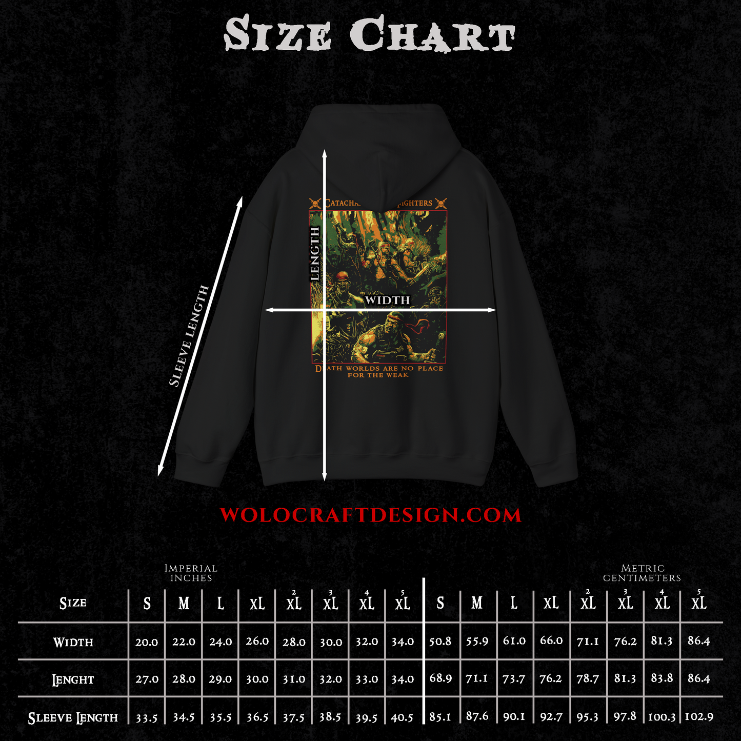 "No Place For The Weak" Hoodie