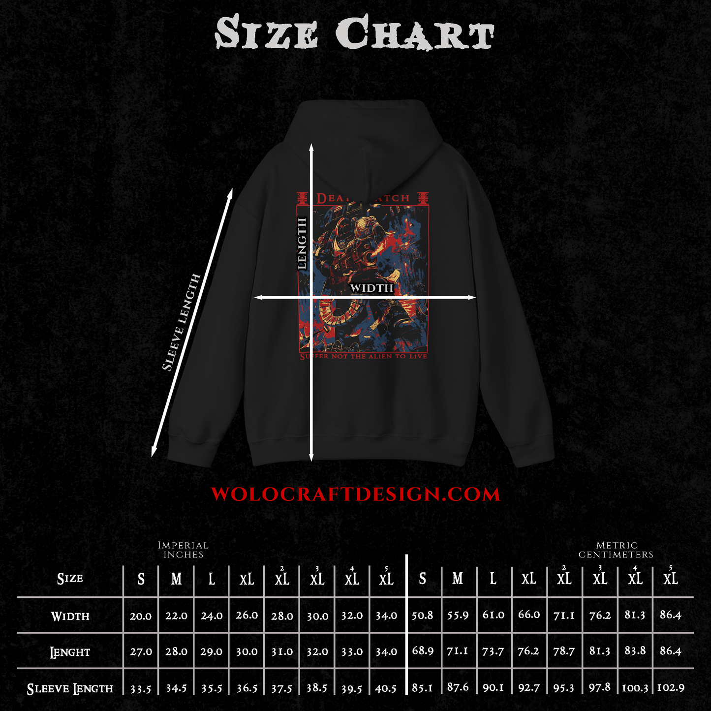 "Suffer not the alien to live" Hoodie