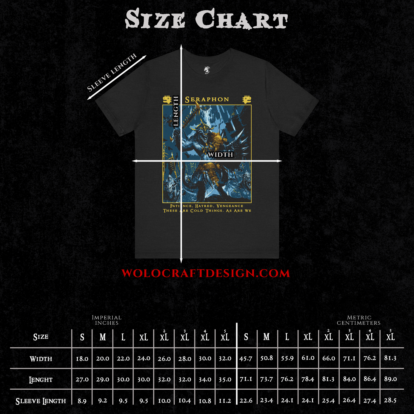 "Patience, Hatred, Vengeance" T-Shirt