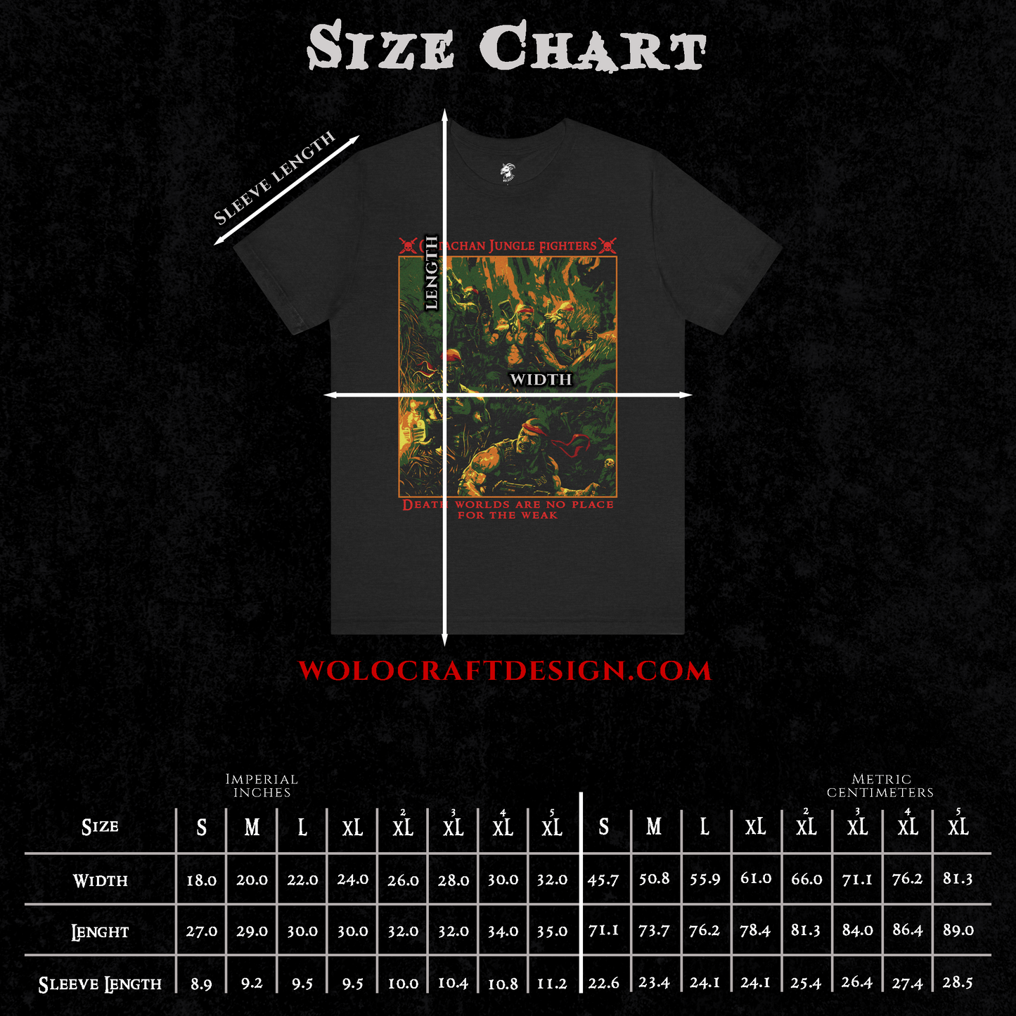 "No Place For The Weak" T-Shirt