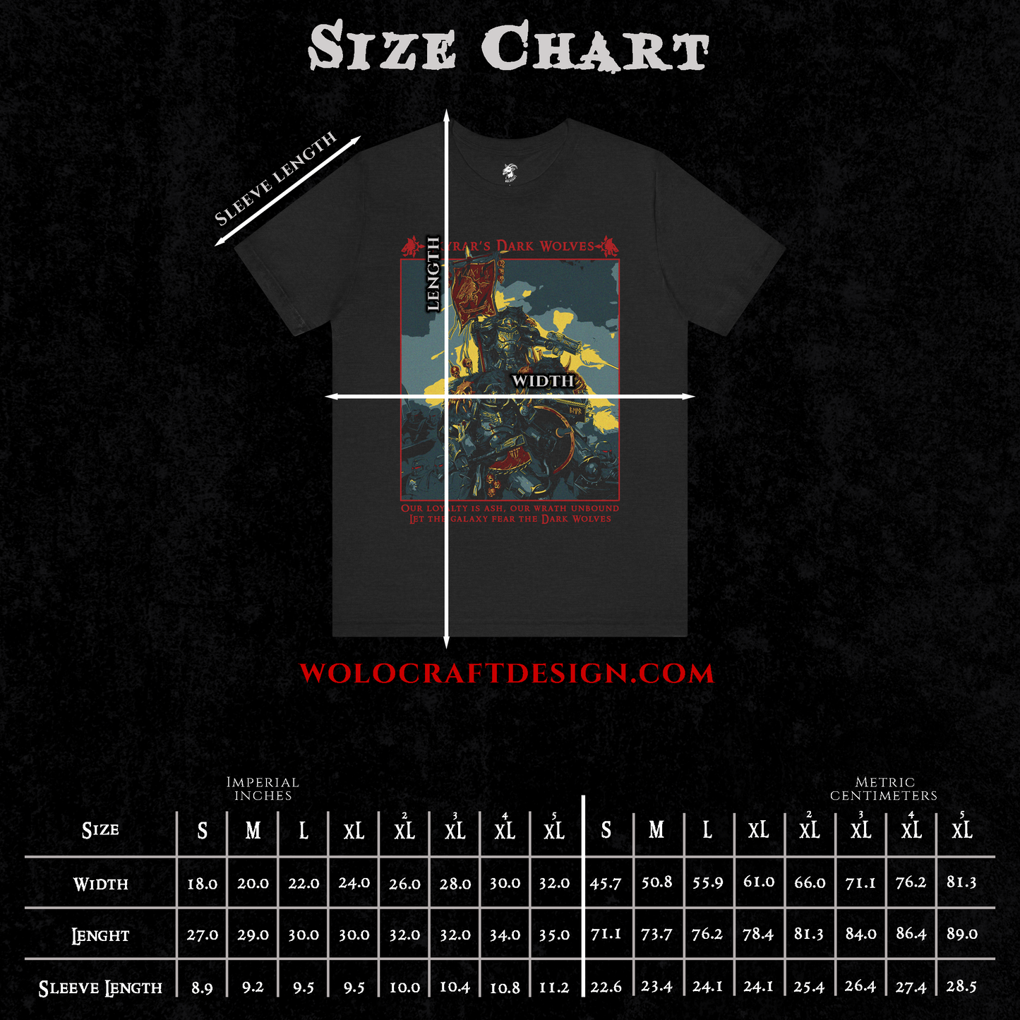 "Fear The Dark Wolves" T-Shirt