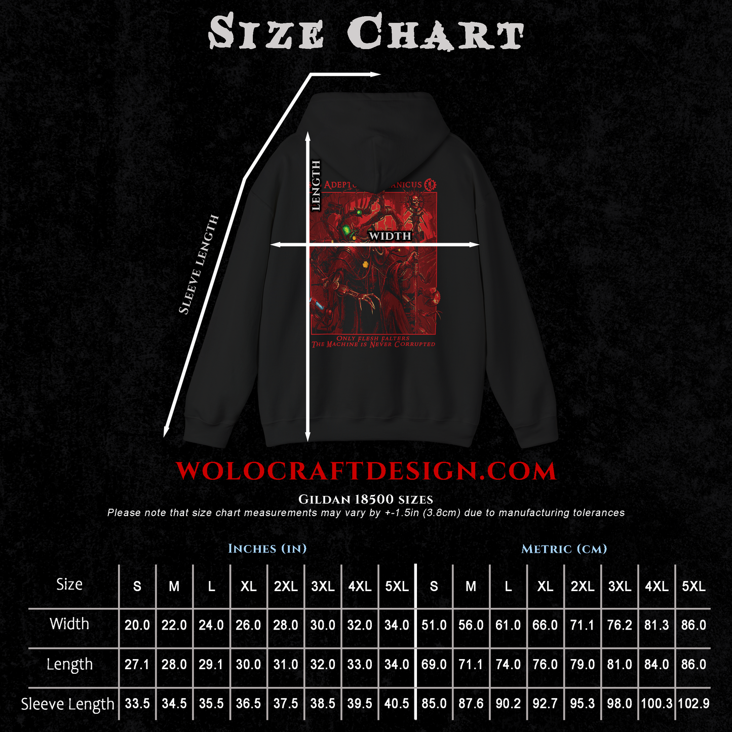 Adeptus Mechanicus - Only Flesh Falters | Hoodie