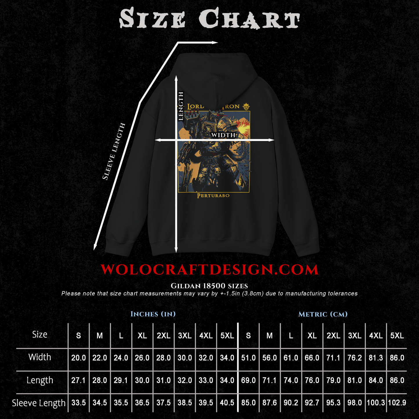 Perturabo - Lord of Iron | Hoodie
