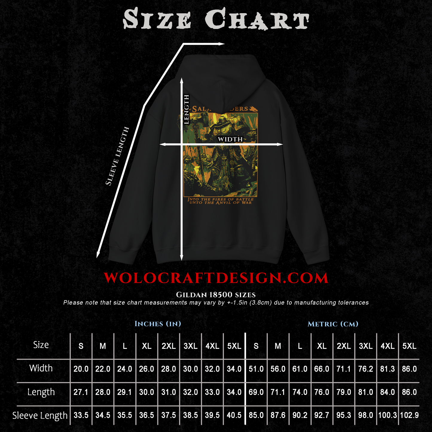 Salamanders - Into The Fires Of Battle | Hoodie