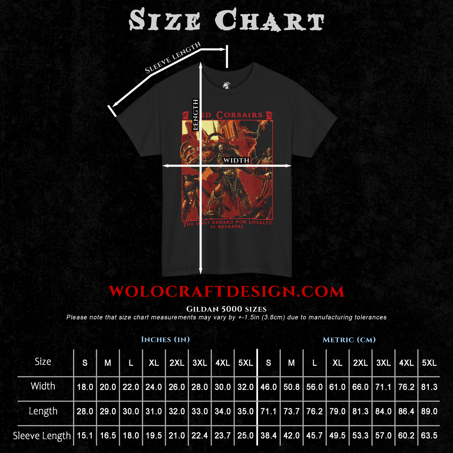 Red Corsairs Warhammer 40k | Back Print T-Shirt