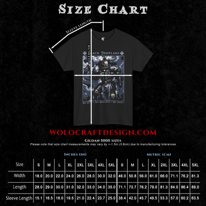 Black Templars - No Pity, No Remorse, No Fear | T-Shirt