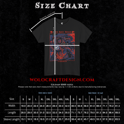 Tyberos - The Red Wake | Back Print T-Shirt