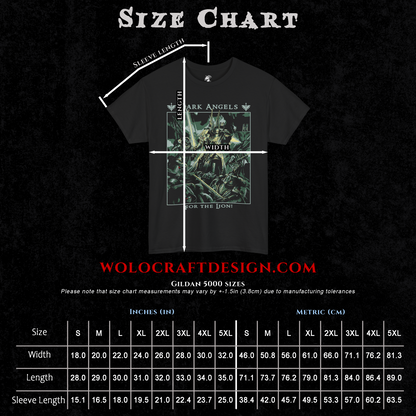 Dark Angels - For The Lion | Back Print T-Shirt