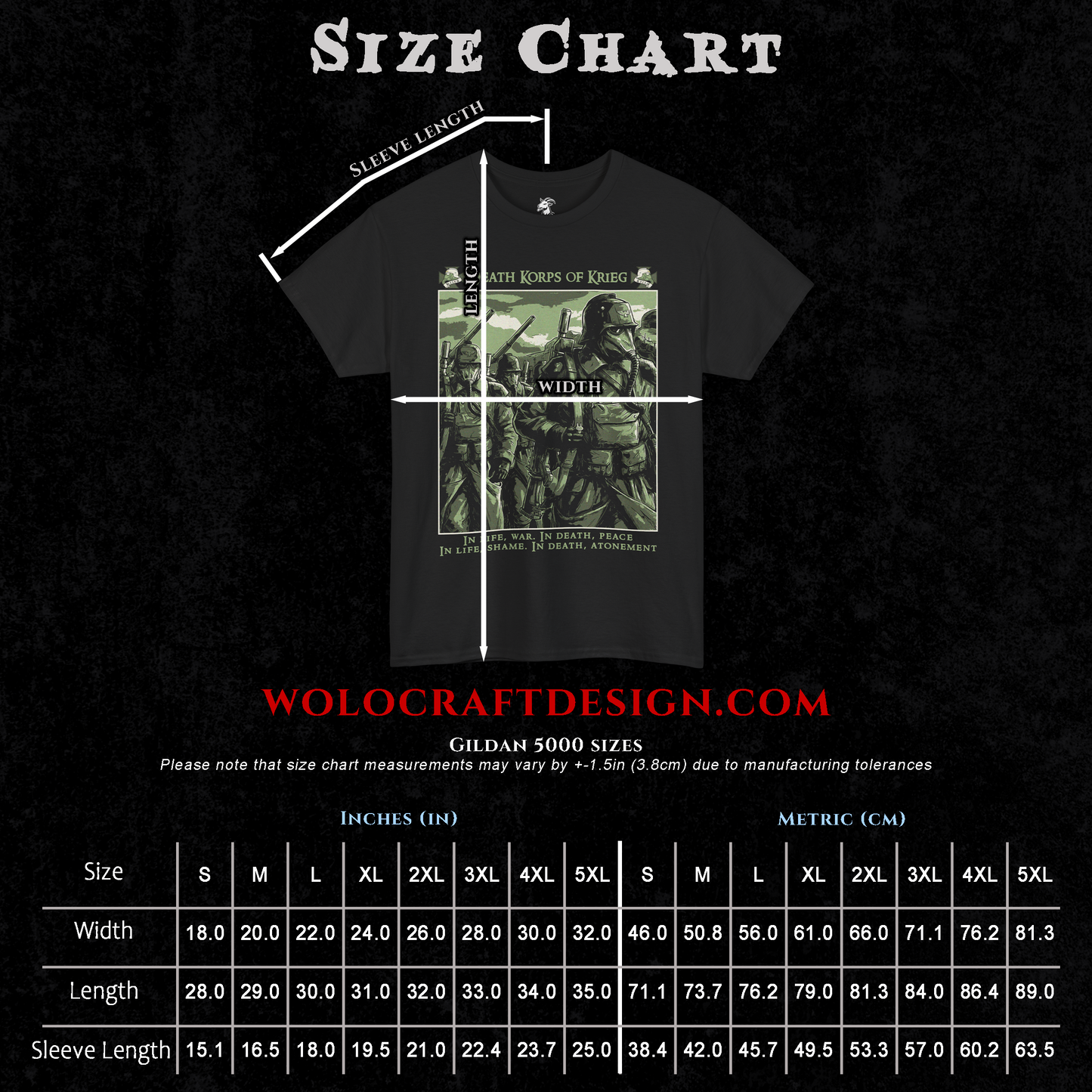 Death Korps of Krieg - Astra Militarum | Back Print T-Shirt