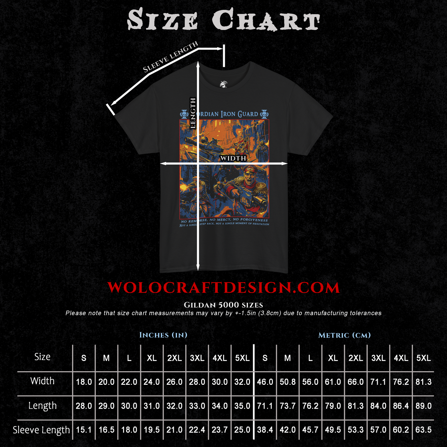 Mordian Iron Guard | Back Print T-Shirt