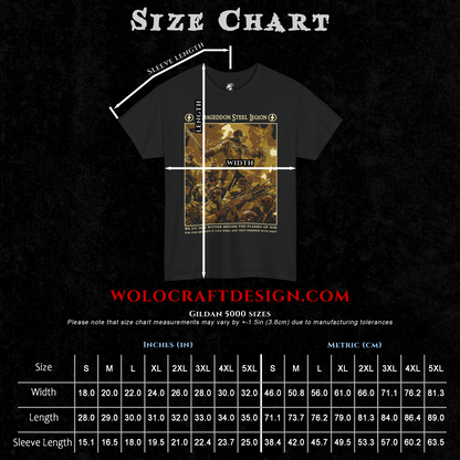 Armageddon Steel Legion | Back Print T-Shirt