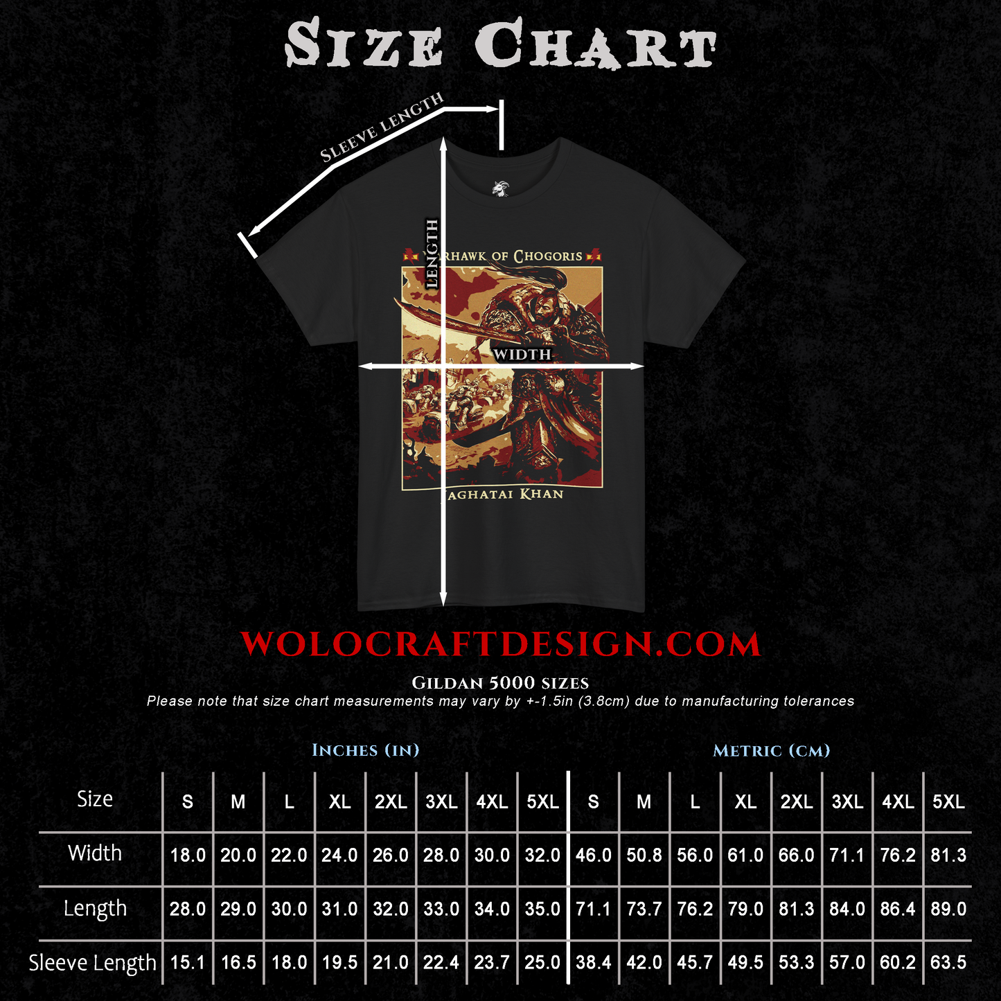 Jaghatai Khan - Warhawk of Chogoris | Back Print T-Shirt