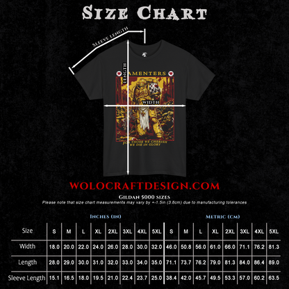 Lamenters - We Die In Glory | Back Print T-Shirt