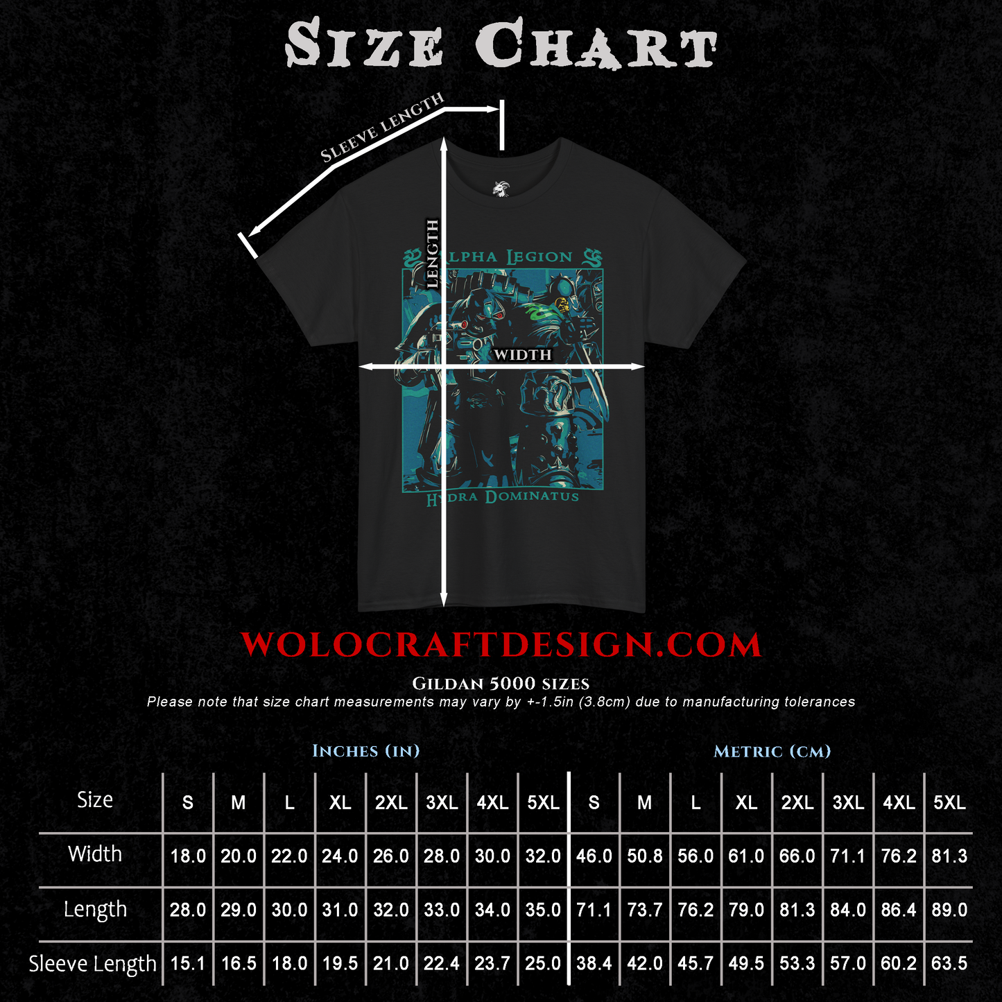 Alpha Legion - Hydra Dominatus | Back Print T-Shirt