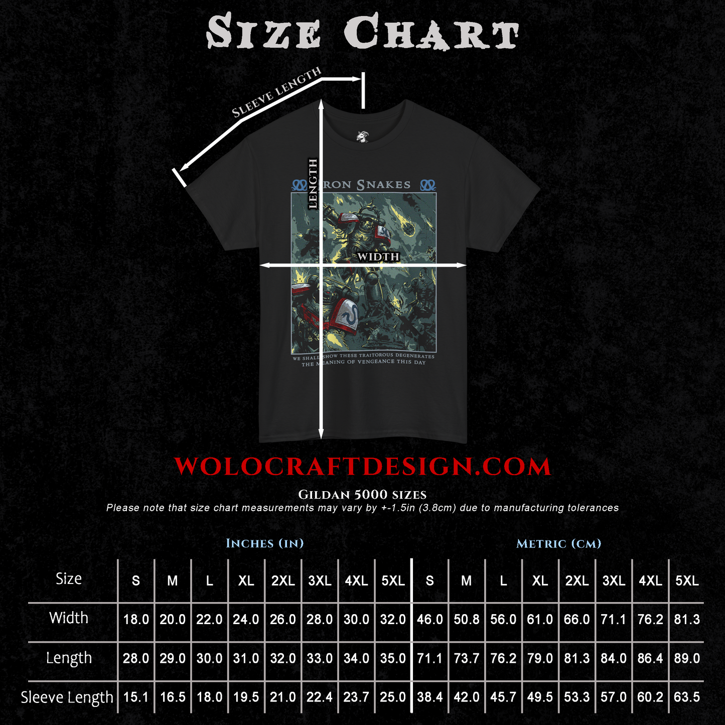 Iron Snakes - Warhammer 40k | Back Print T-Shirt